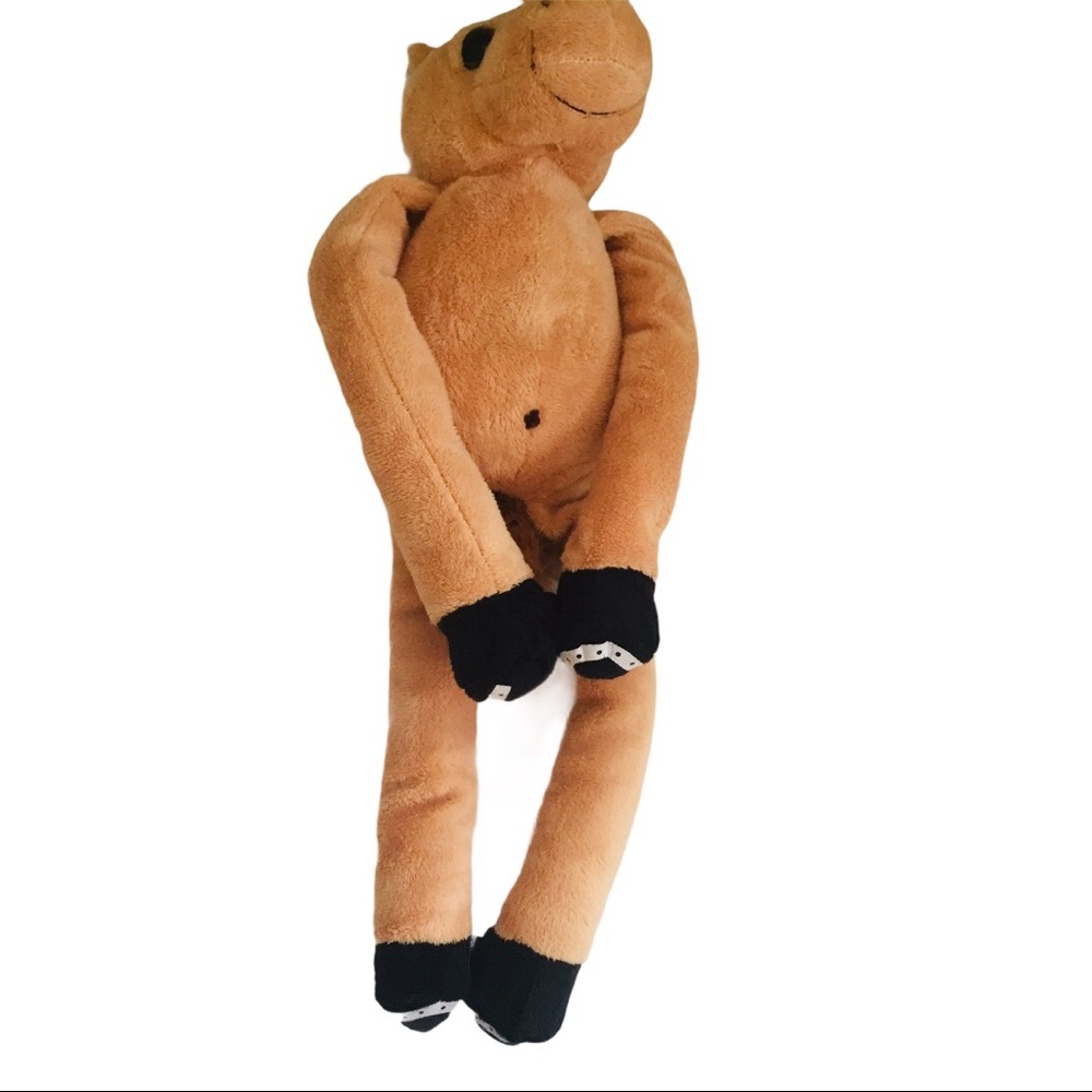 CLINGIN CRITTERS Vintage Horse Hugs Hanging Collectible Plush Toy 17” Tan Brown
